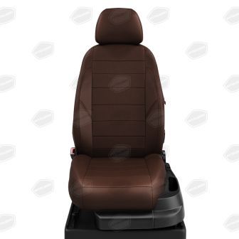 Купить Авточехлы для сидений Nissan Terrano 3 c 2016-н.в. джип ЭК-29 экокожа шоколад с перфорацией