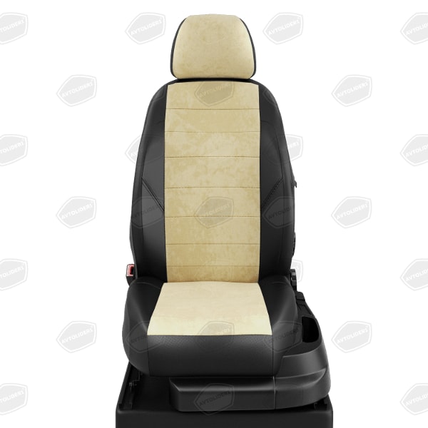 Купить Авточехлы для сидений Mercedes Benz Vito с 2010-2014 г. минивэн ЭК-40 бежевая алькантара