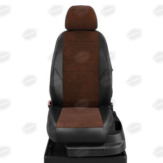 Купить Авточехлы для сидений ГАЗ Газель NEXT ЭК-42 шоколад алькантара