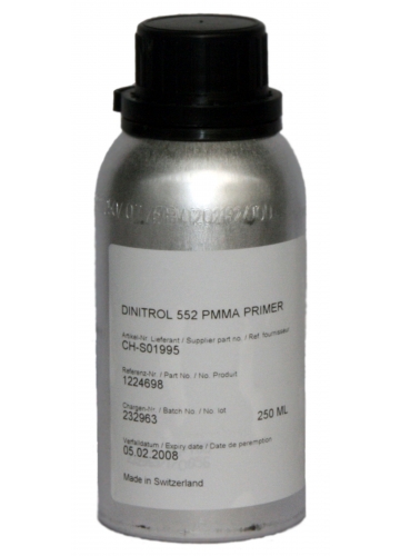 Купить Dinitrol 552 PMMA Primer (250 мл, бутылка) Праймер грунт черного цвета