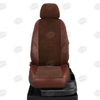 Купить Авточехлы для сидений Volkswagen Passat CC с 2010-н.в. ЭК-43 шоколад алькантара