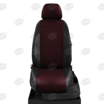 Купить Авточехлы для сидений Skoda Octavia с 2008-2012г. А5 КК-6 жаккард красная точка
