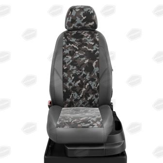 Купить Авточехлы для сидений Seat Leon 3 с 2013-н.в. хэтчбек BREZ-03 брезент НАТО